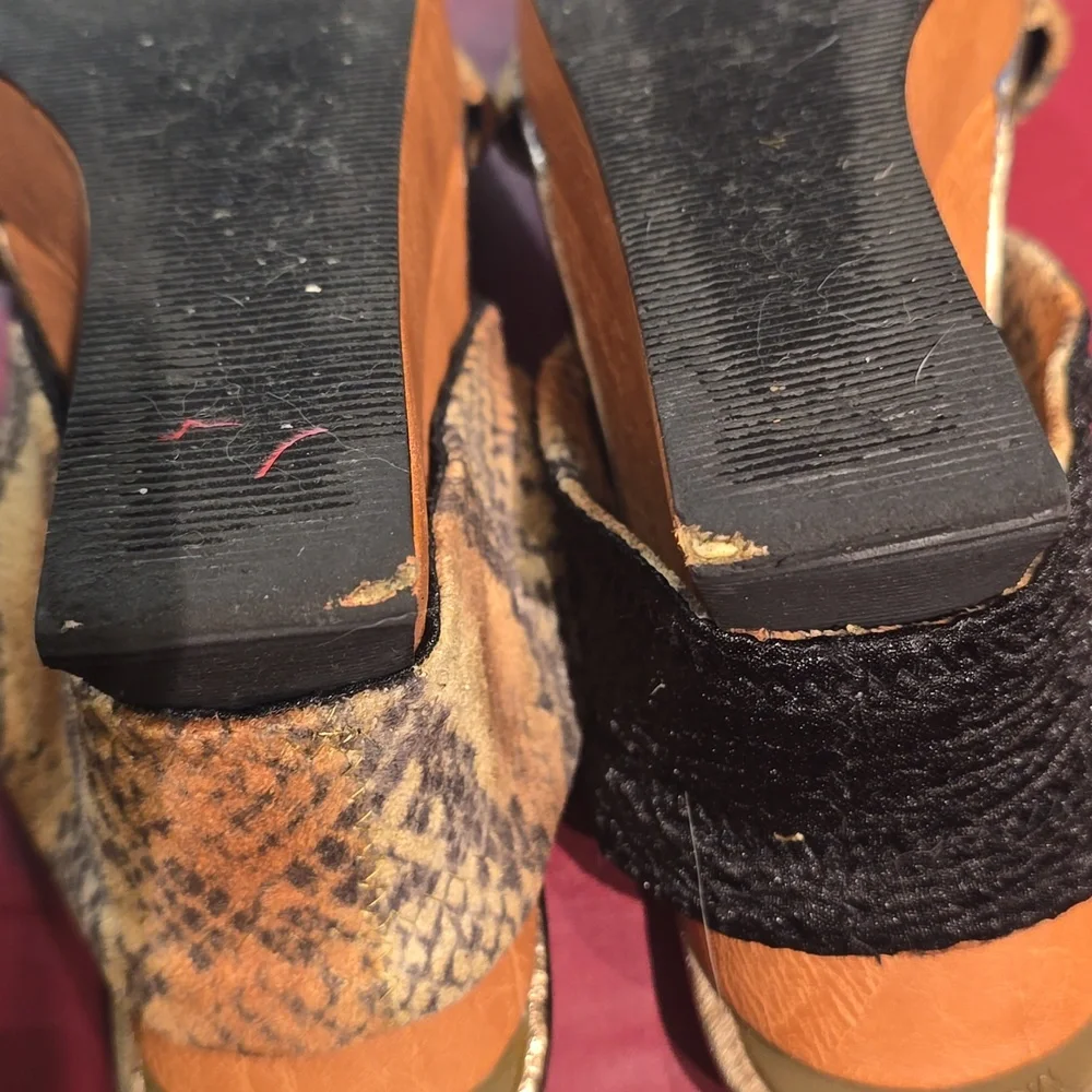 Modzori Reversible Woman's Slip-on Plarform Sandals, Size 7
